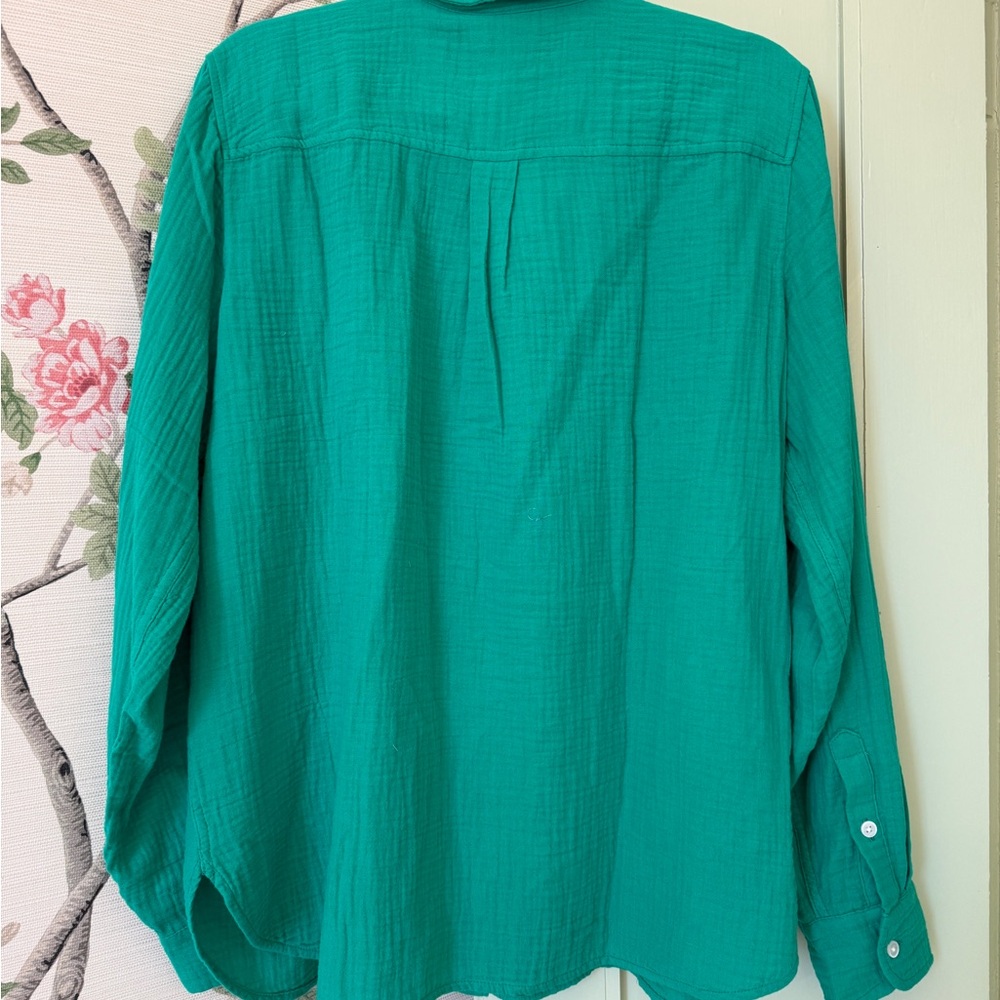 NWT J. Crew Double Gauze Button-up Shirt - Picture 5 of 7